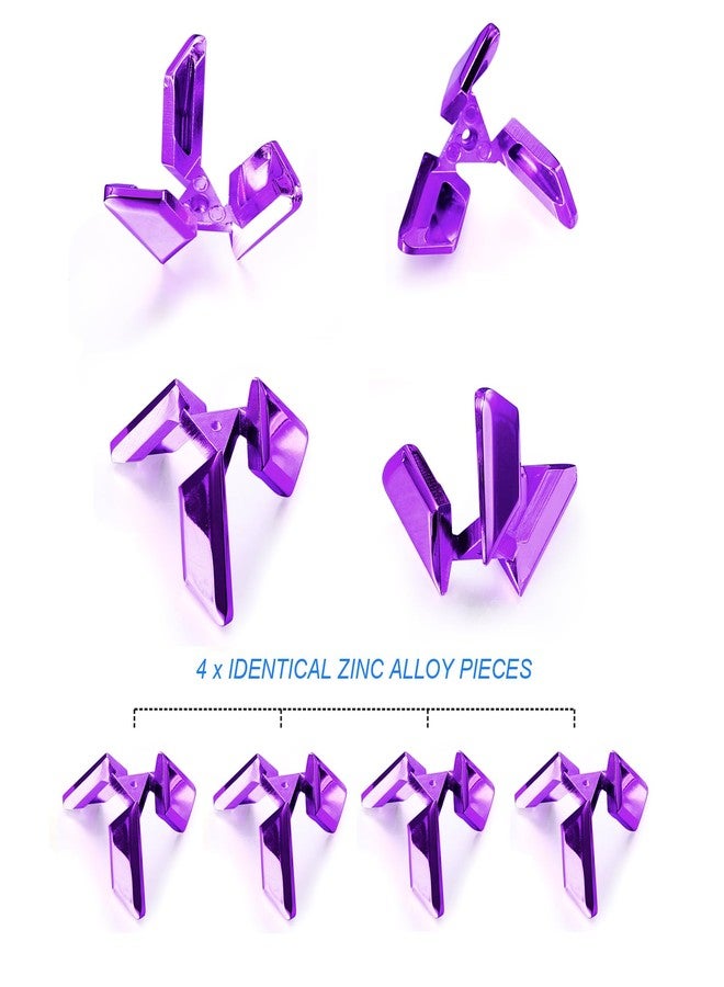 beheart 3D Triangle Metal Puzzle (Triangle Purple) - Image 3